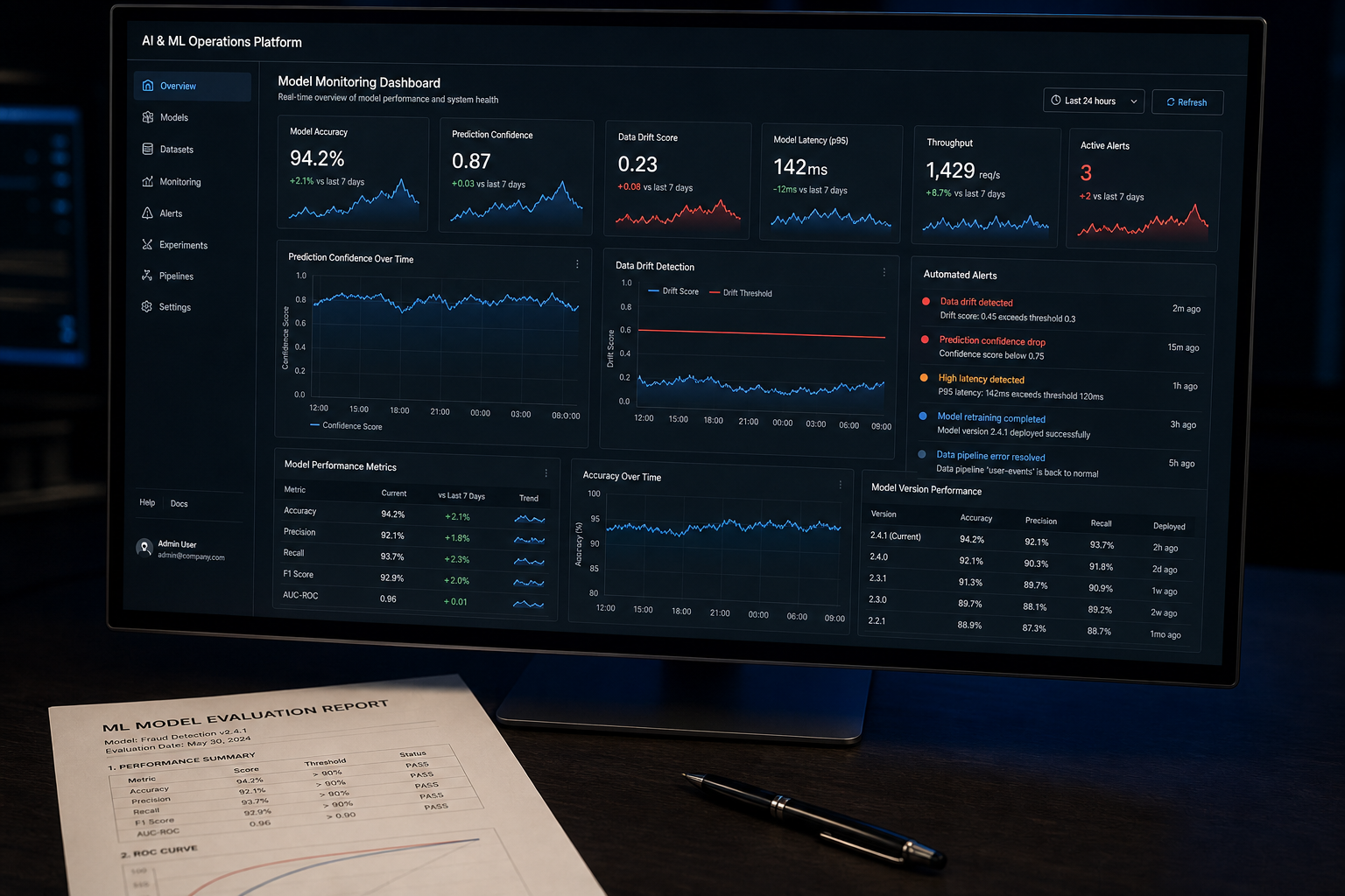 Custom automation platform with AI-driven monitoring and intelligent alerting system for enterprise operations